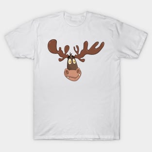 Wacky Cartoon Moose T-Shirt